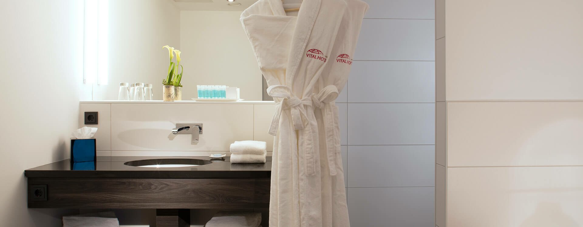 Badezimmer im Vital Hotel Frankfurt Badezimmer im Vital Hotel Frankfurt
